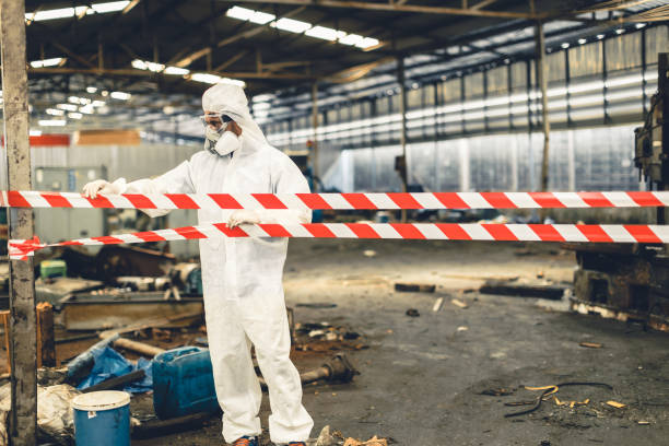 Professional Biohazard technician working in Olivet, NJ
